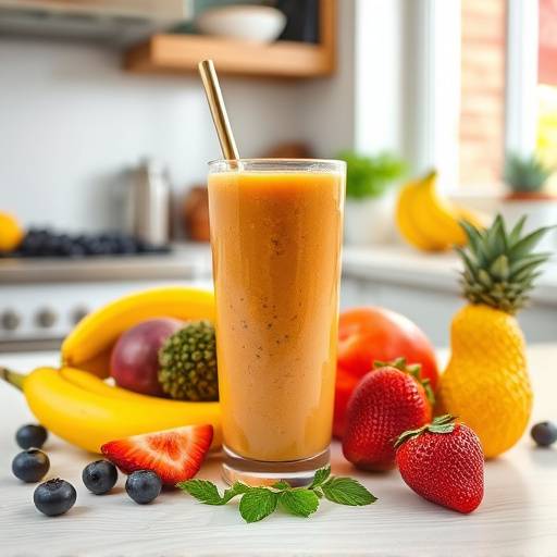 A person preparing a healthy smoothie with fresh fruits and vegetables in their Vancouver kitchen.